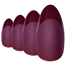 Load image into Gallery viewer, FALSE NAILS BY BLING ART RED BROWN MATTE ALMOND STILETTO 24 FAKE LONG TIPS